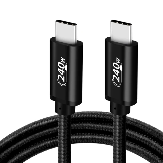 Мощный кабель для быстрой зарядки 48 В, 5 А, кабель USB C Pd 240 Вт, кабель USB 2.0 типа C на тип C для зарядки телефона MacBook