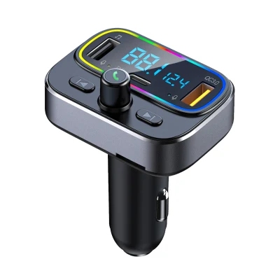 QC 3.0 Pd 20 Вт Автомобильное USB-зарядное устройство Bluetooth FM-передатчик Беспроводной радиоадаптер Комплект рук